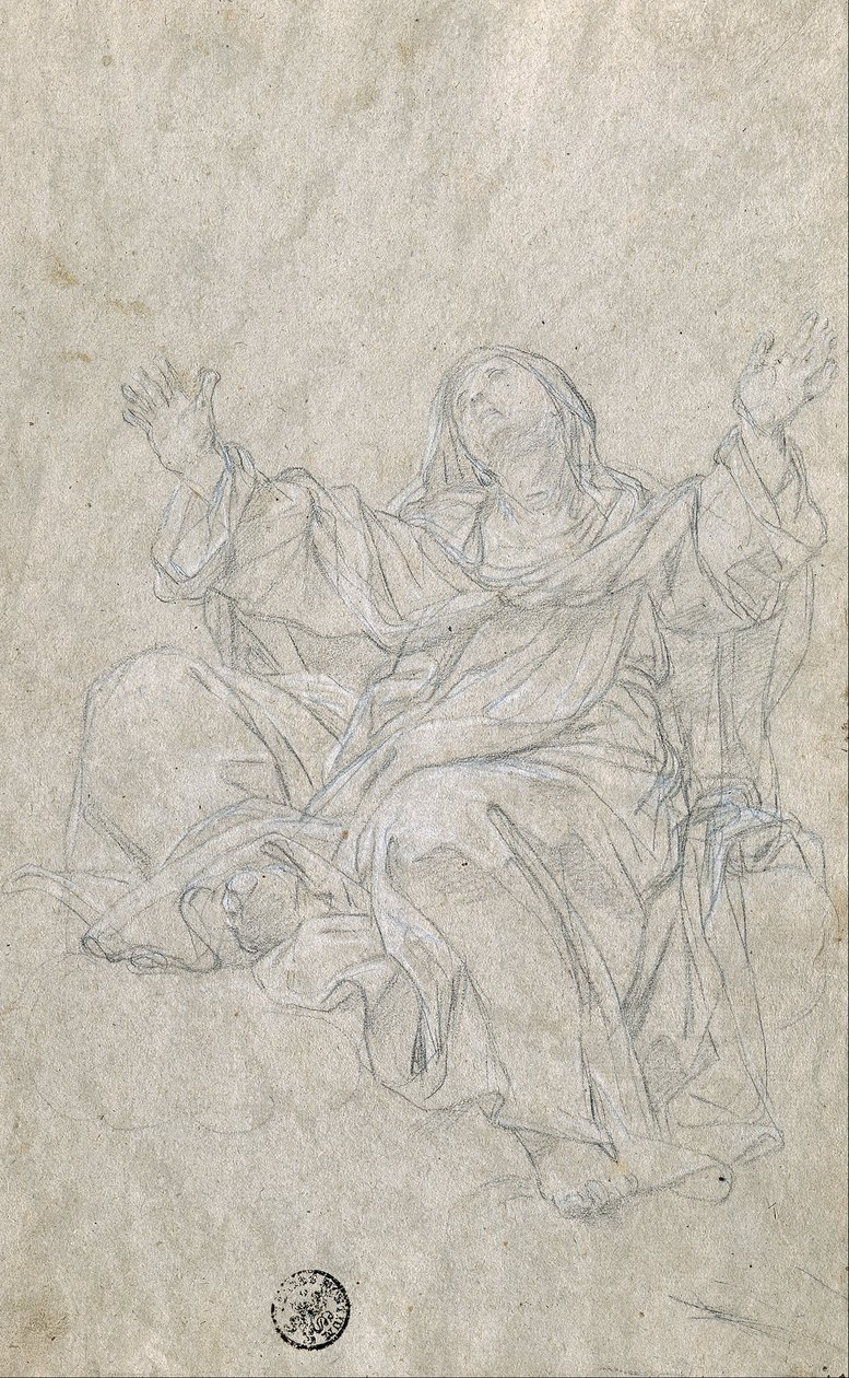 Study for Saint Catherine by Giovanni Odazzi