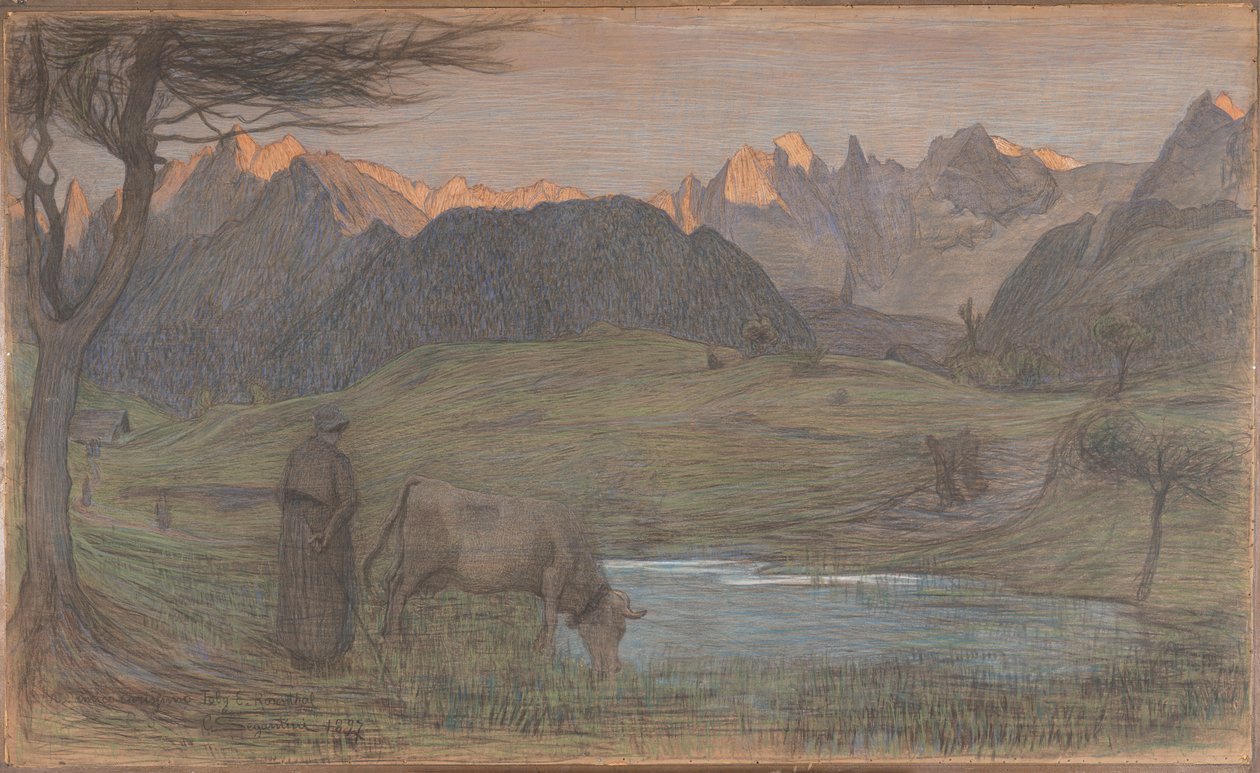 Study for "La Vita" by Giovanni Segantini