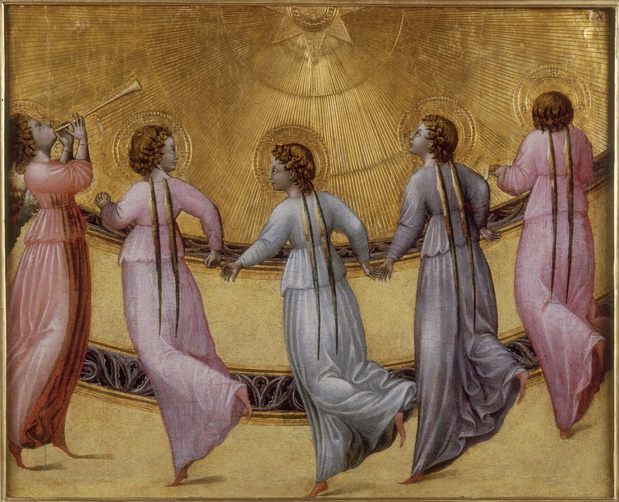 Five Dancing Angels by Giovanni di Paolo