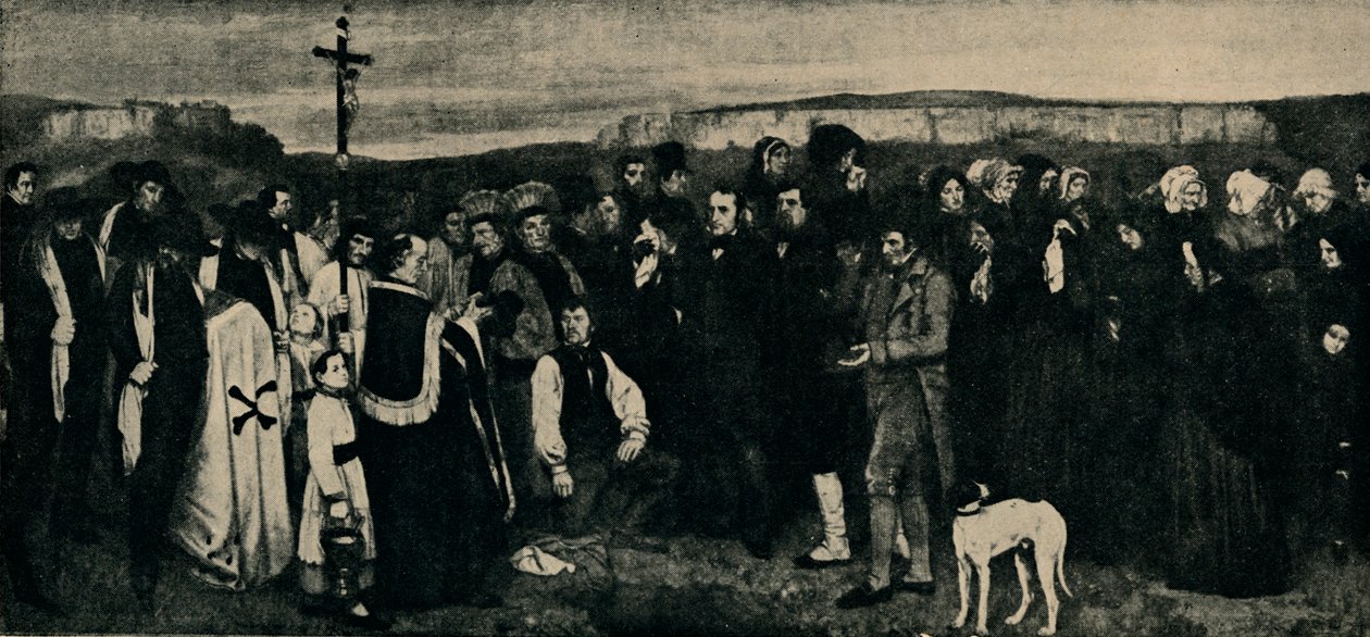 Funeral at Ornans, c. 1850, 1935 by Giraudon