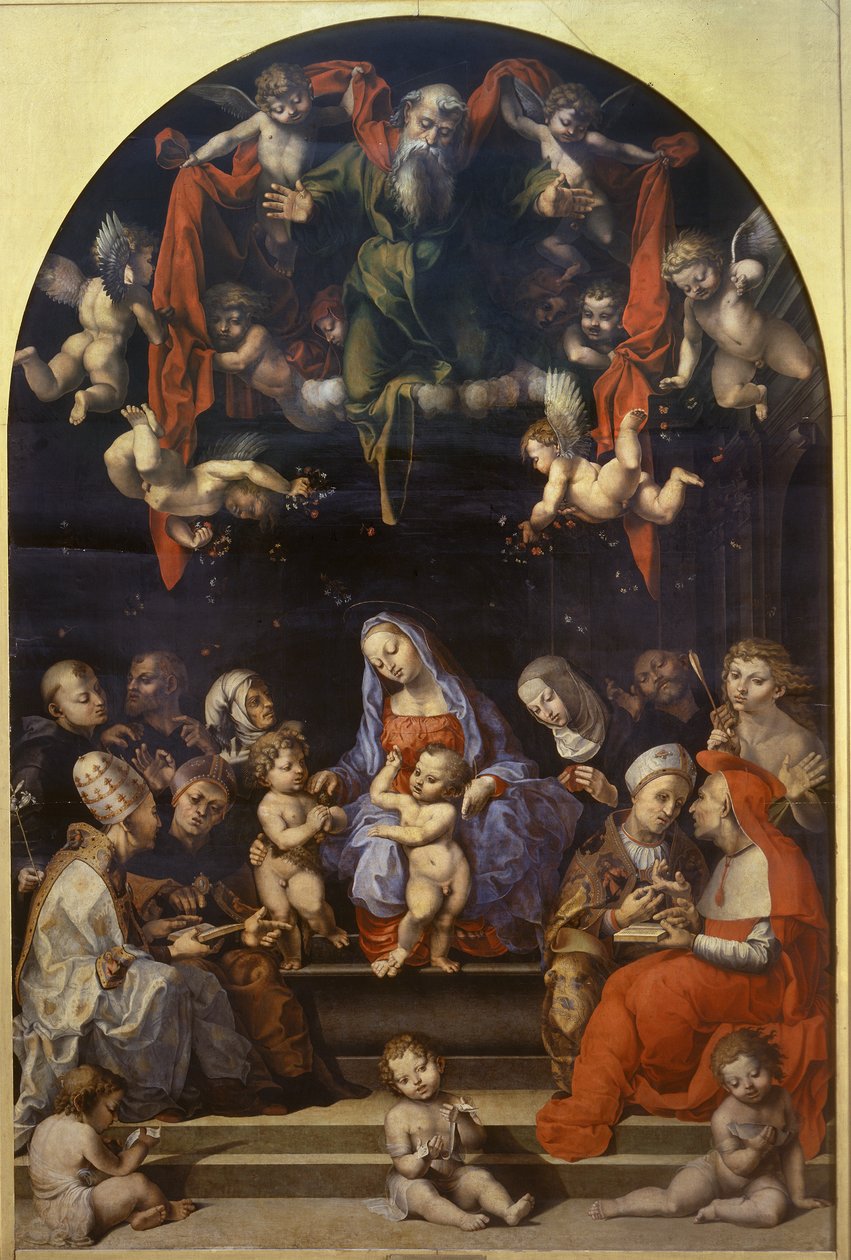 Disputation Over the Immaculate Conception by Girolamo Genga