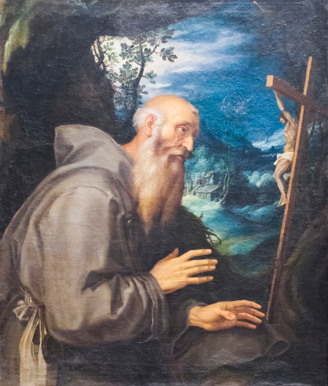 A Holy Hermit by Girolamo Muziano