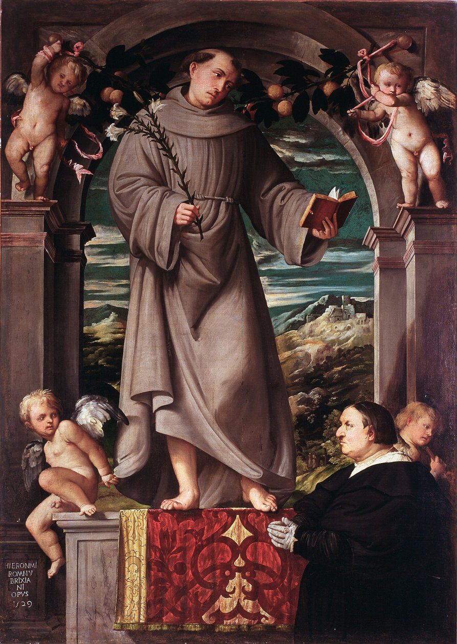 Saint Anthony of Padua by Girolamo Romanino