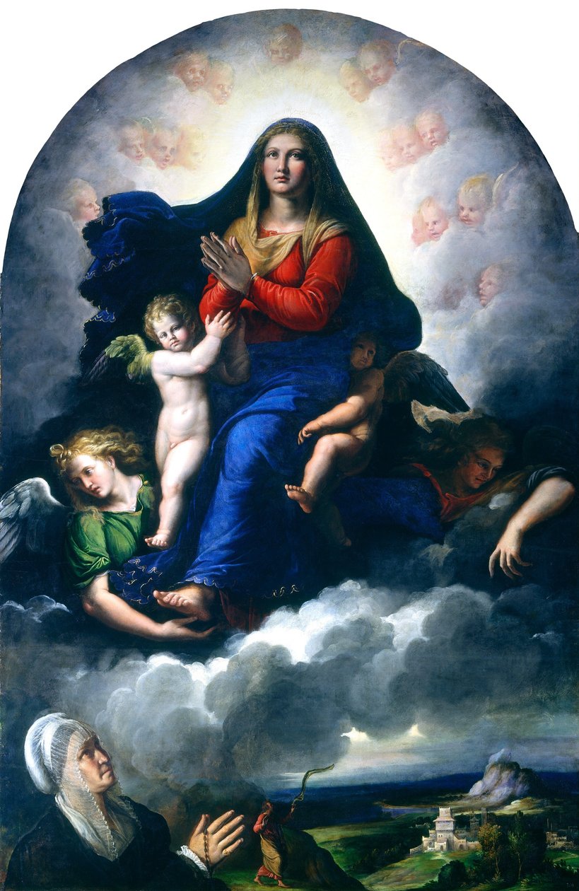 The Apparition of the Virgin by Girolamo da Carpi