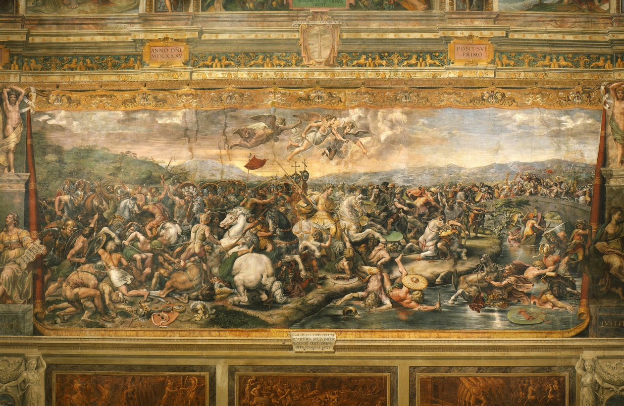 Battle of the Milvian Bridge by Giulio Romano