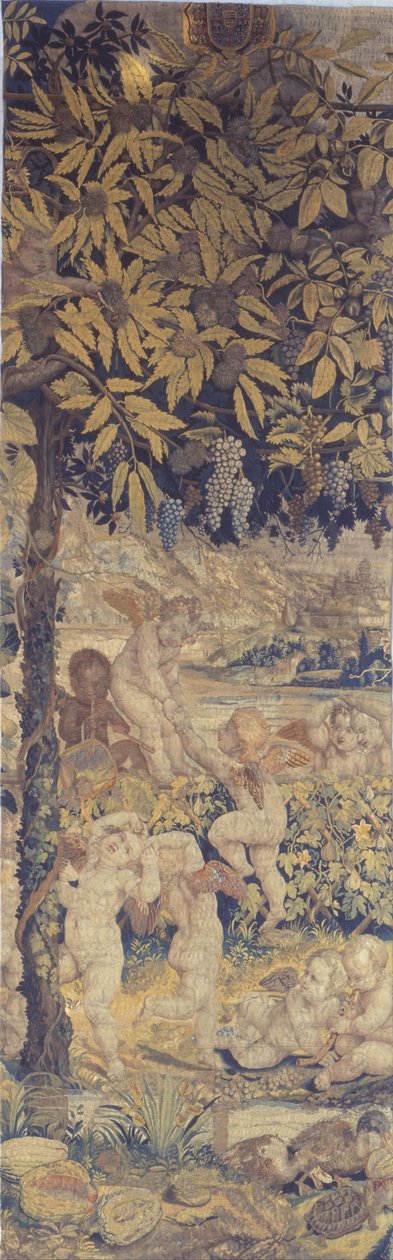Tapestry with Playing Putti by Giulio Romano