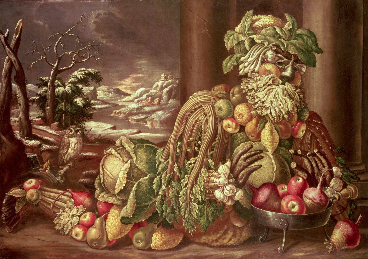 Winter by Giuseppe Arcimboldo