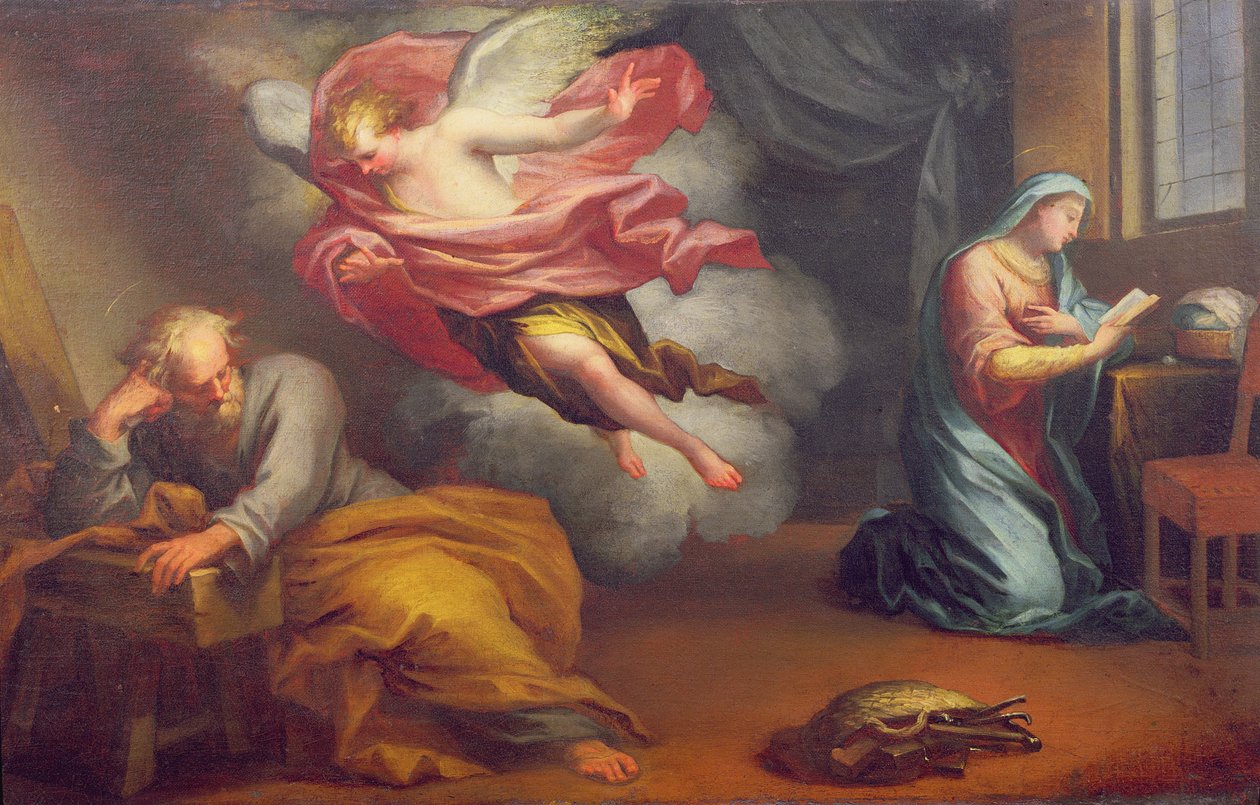 The Angel appearing to Joseph by Giuseppe Badarocco