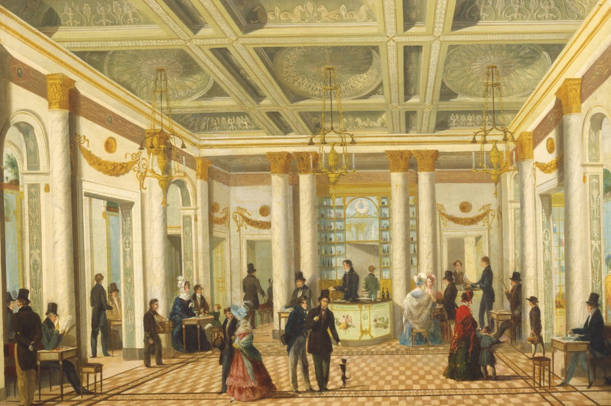 Caffè dei Servi, Milan by Giuseppe Bernardino Bison