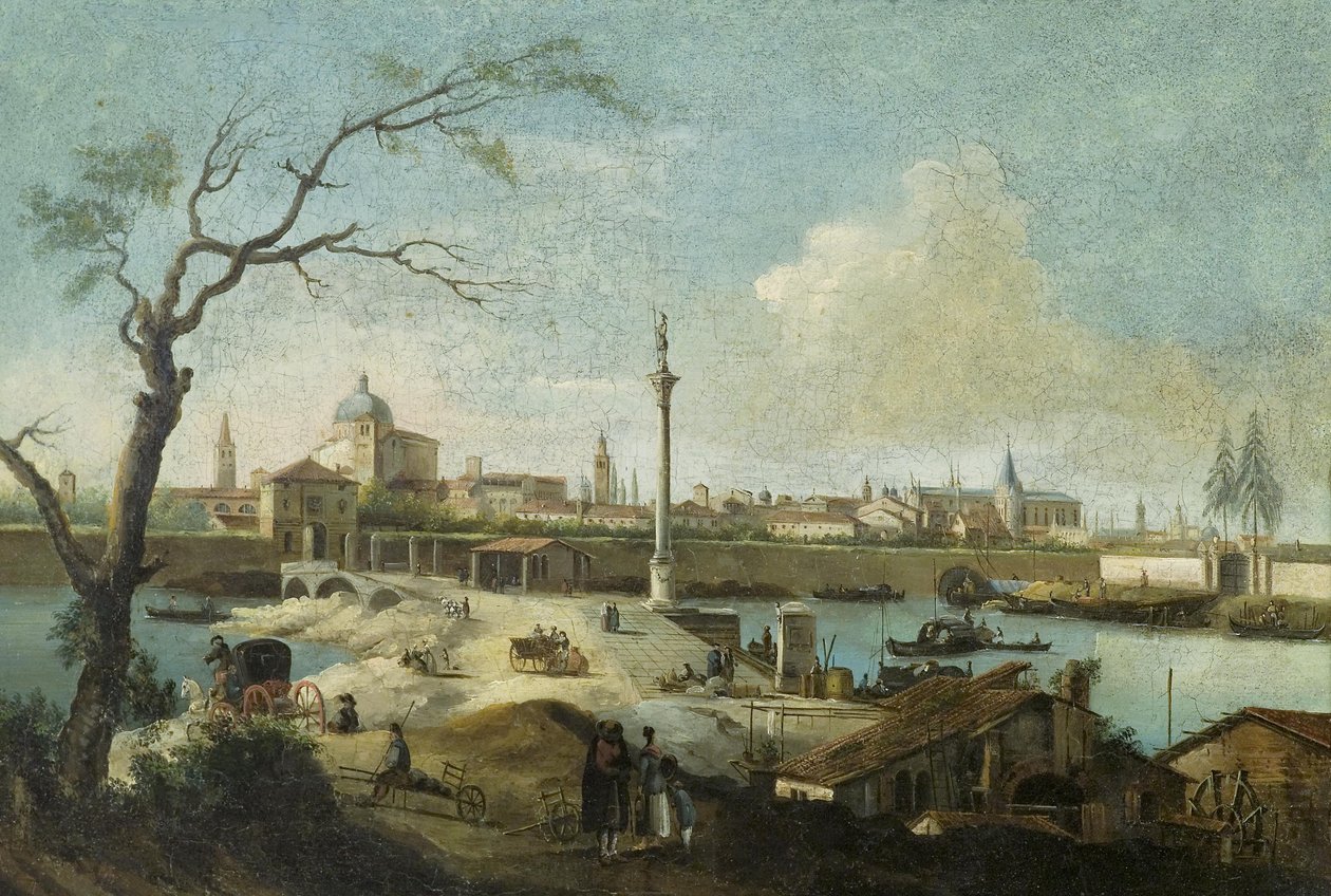 Capriccio with a View of Padua by Giuseppe Bernardino Bison