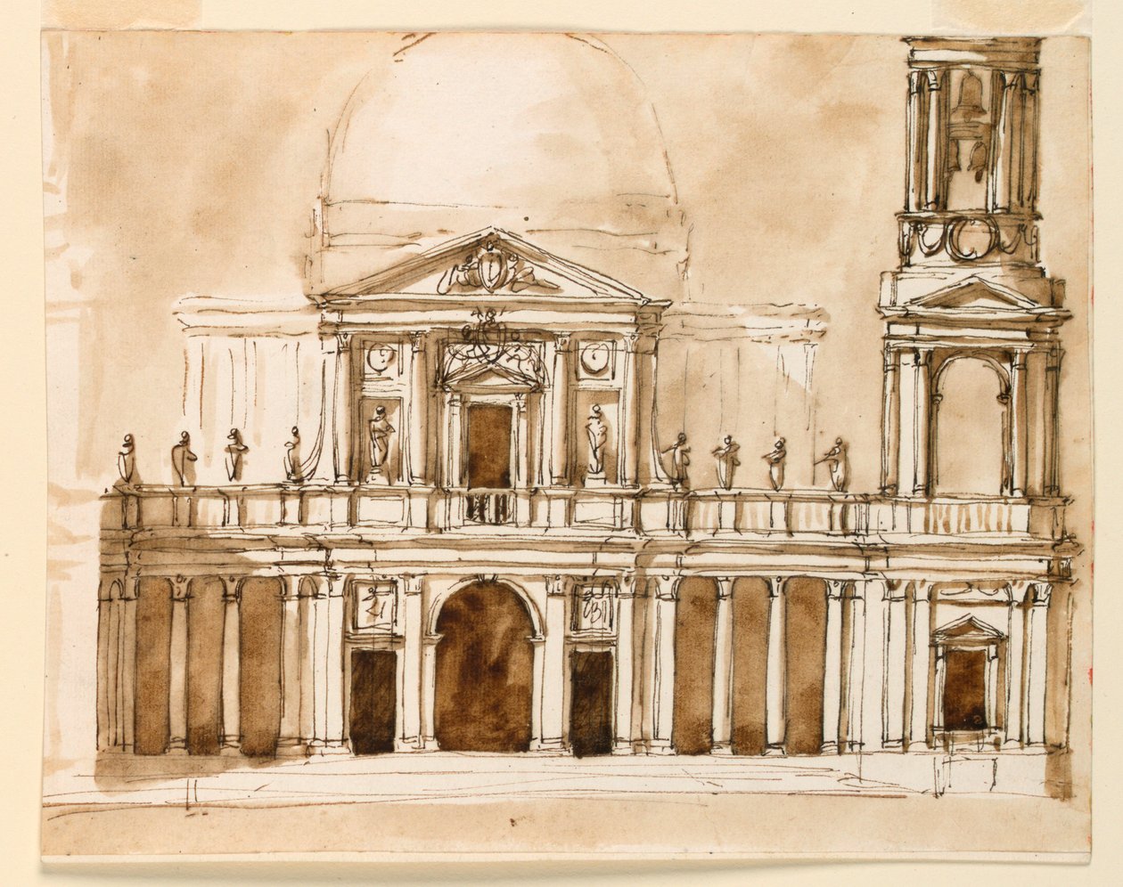 Elevation of a Church by Giuseppe Barberi