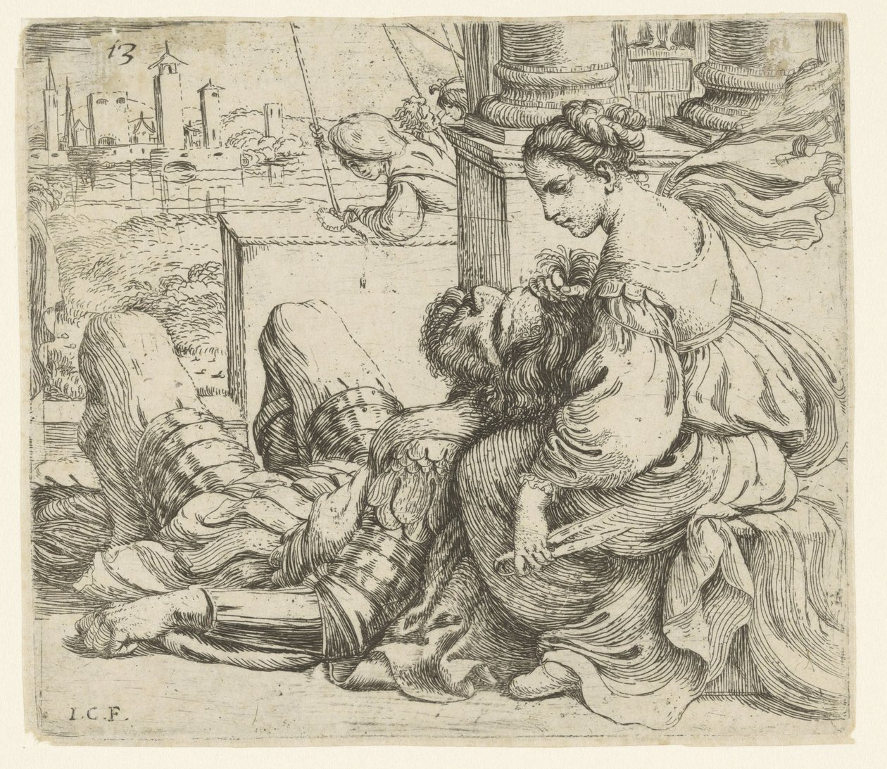 Samson and Delilah by Giuseppe Caletti