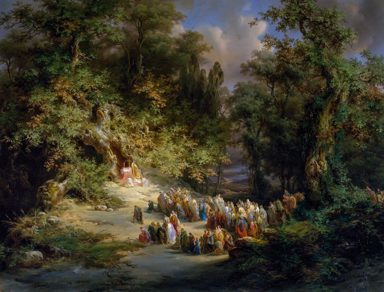 Early Christian Mass in Forest by Giuseppe Camino