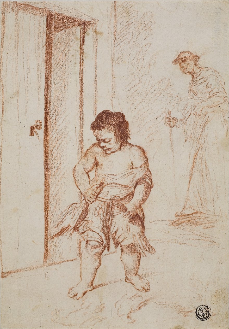 Study of Two Figures by Giuseppe Maria Crespi