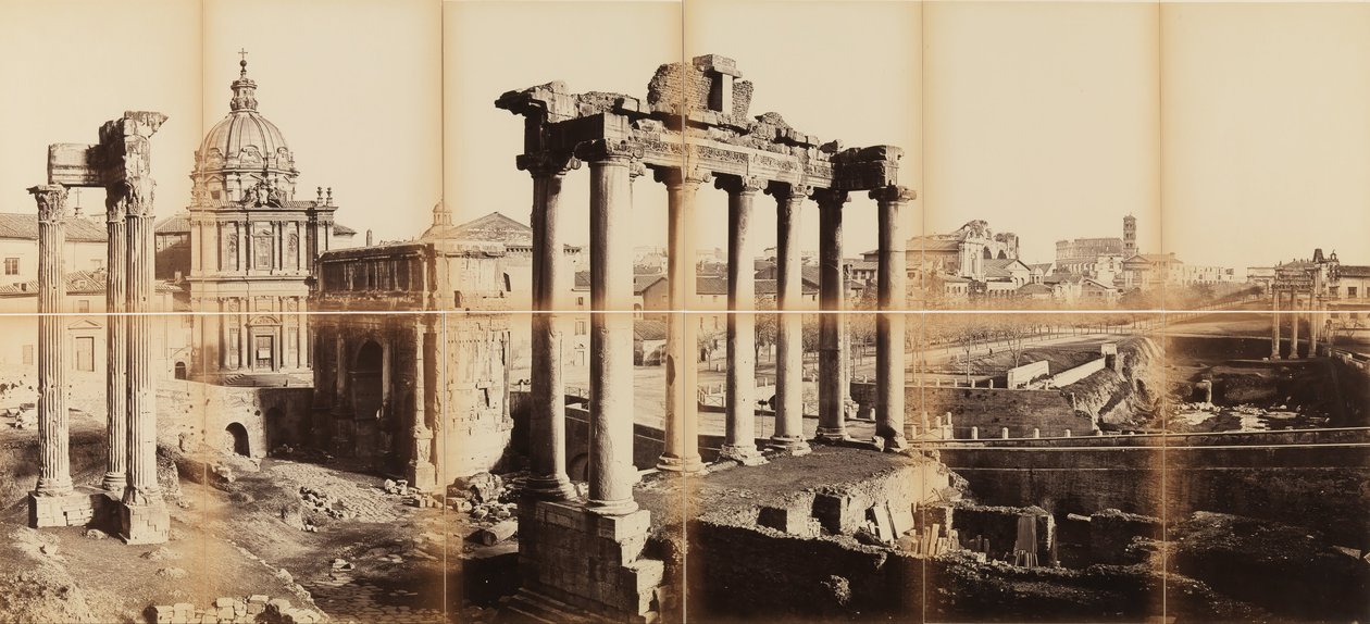 View of the Roman Forum by Giuseppe Ninci