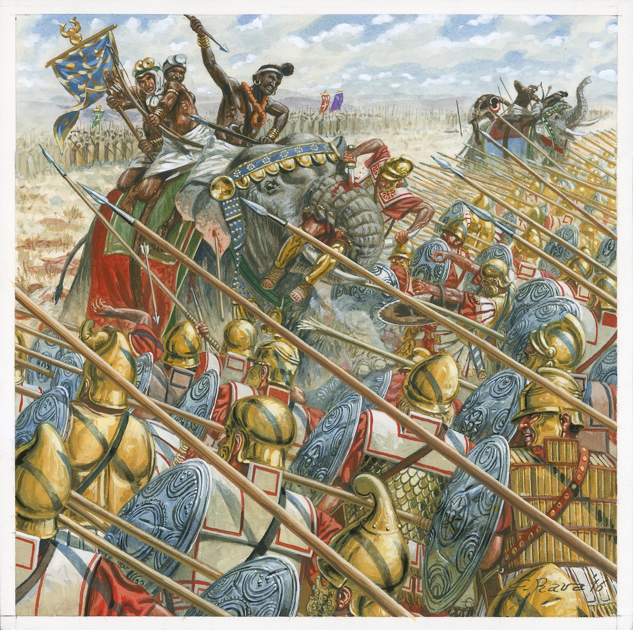 Battle of the Hydaspes by Giuseppe Rava