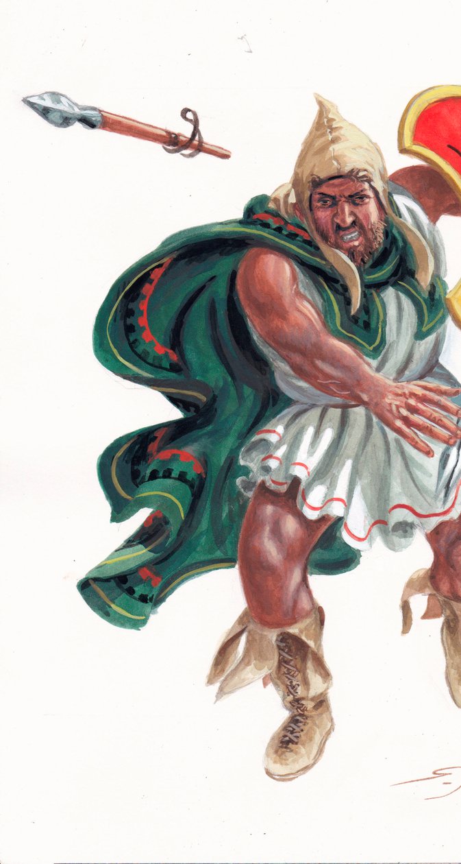 Thracian Peltast by Giuseppe Rava