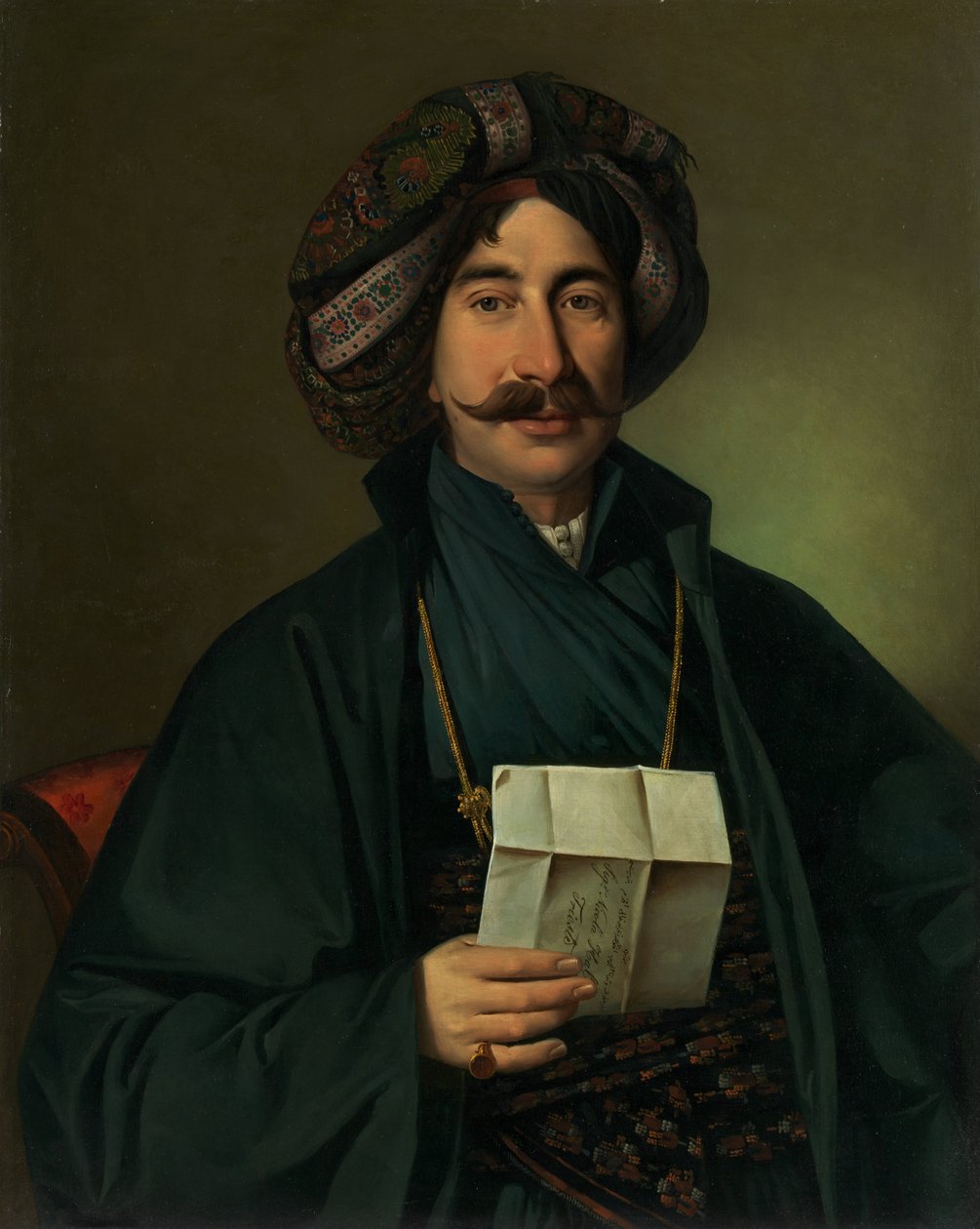Man in Ottoman Dress by Giuseppe Tominz