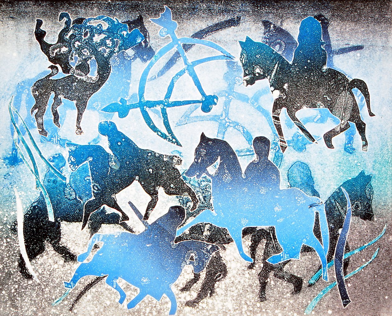 Blue Riders by Gloria Wallington