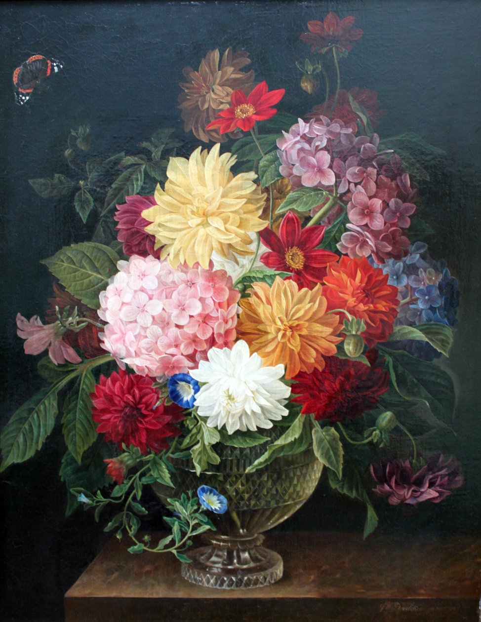 Floral Still Life by Gottfried Wilhelm Voelcker
