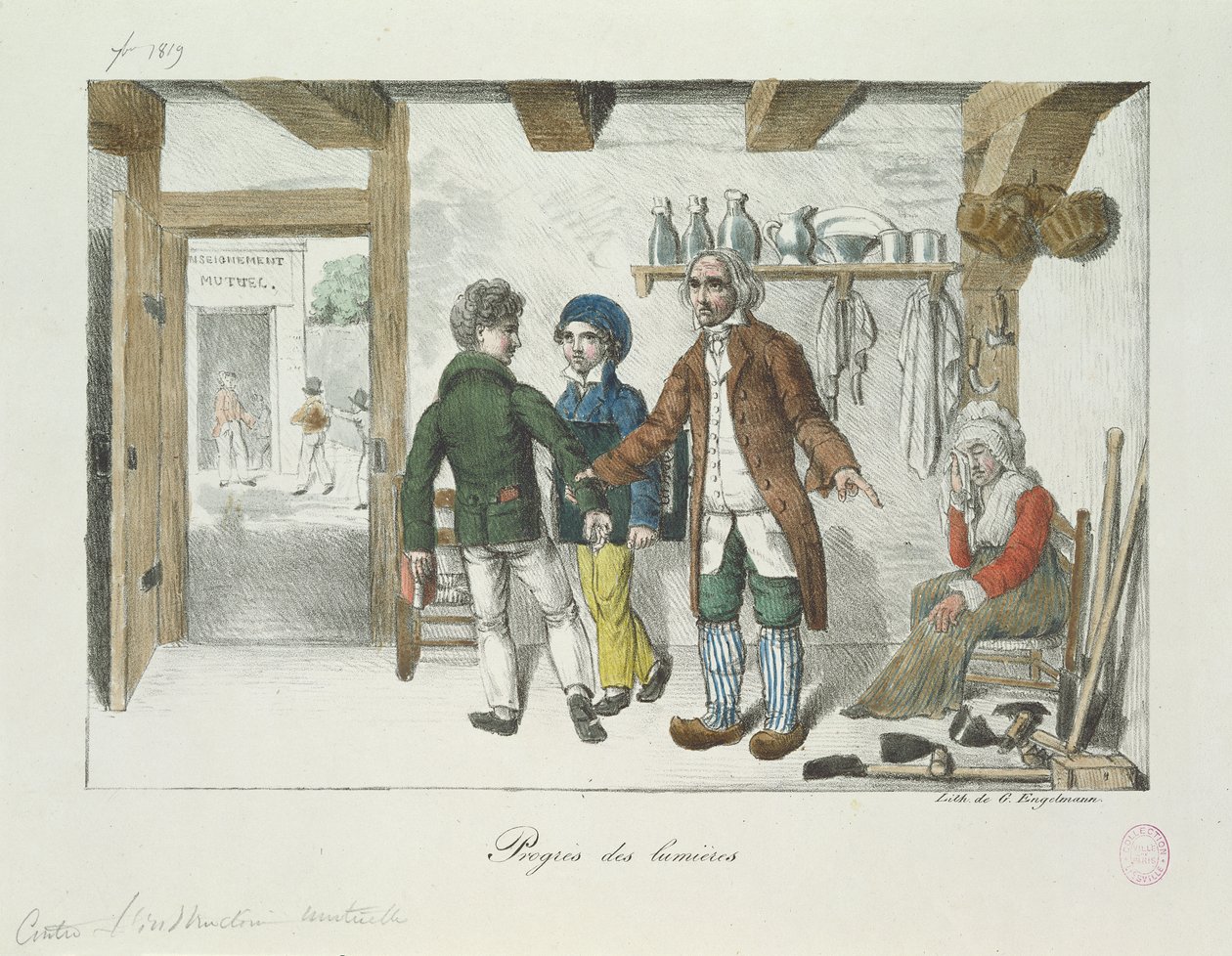 Progress of Enlightenment (Education) by Gottfried or Godefroy Engelmann