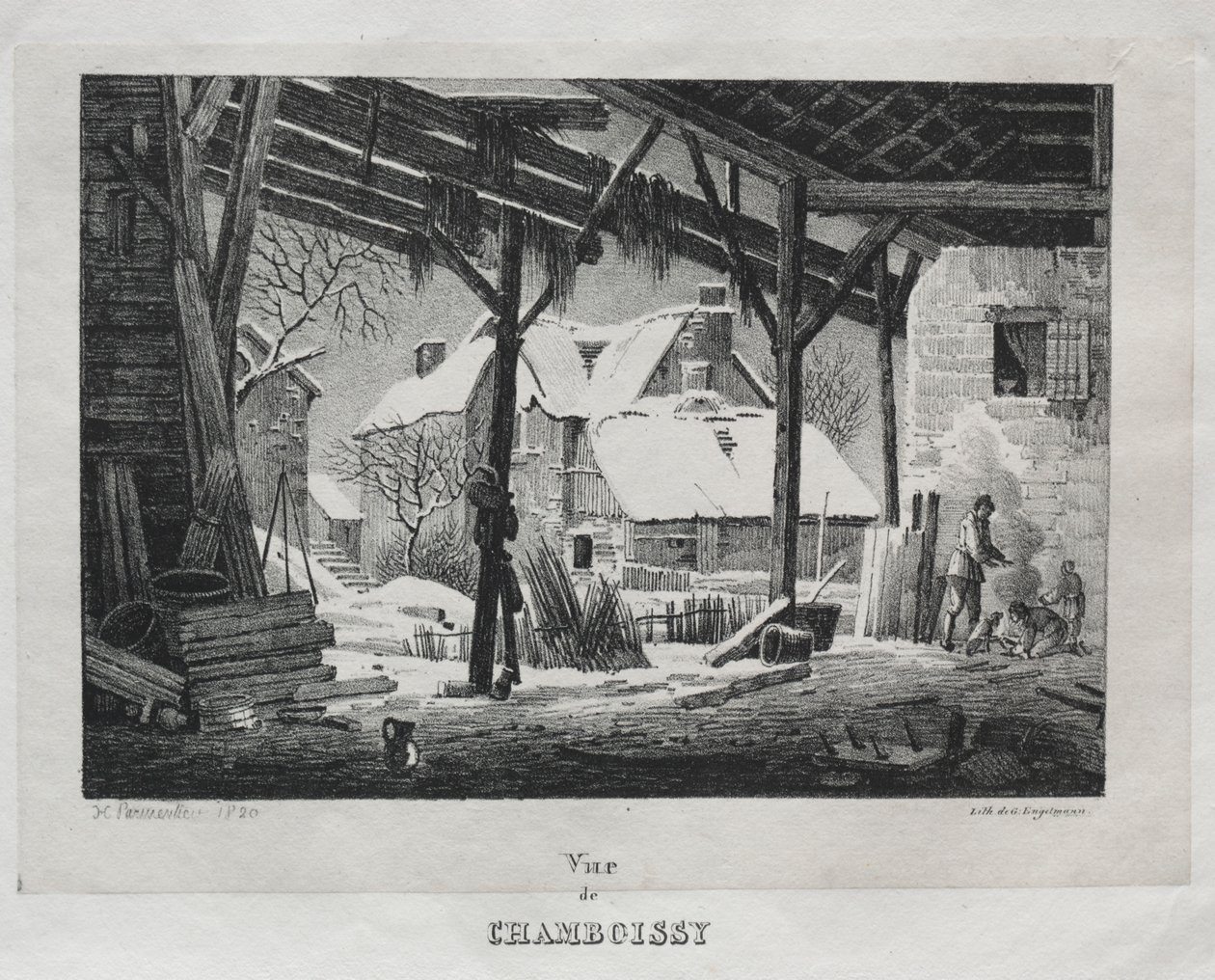 View of Chamboissy by Gottfried or Godefroy Engelmann