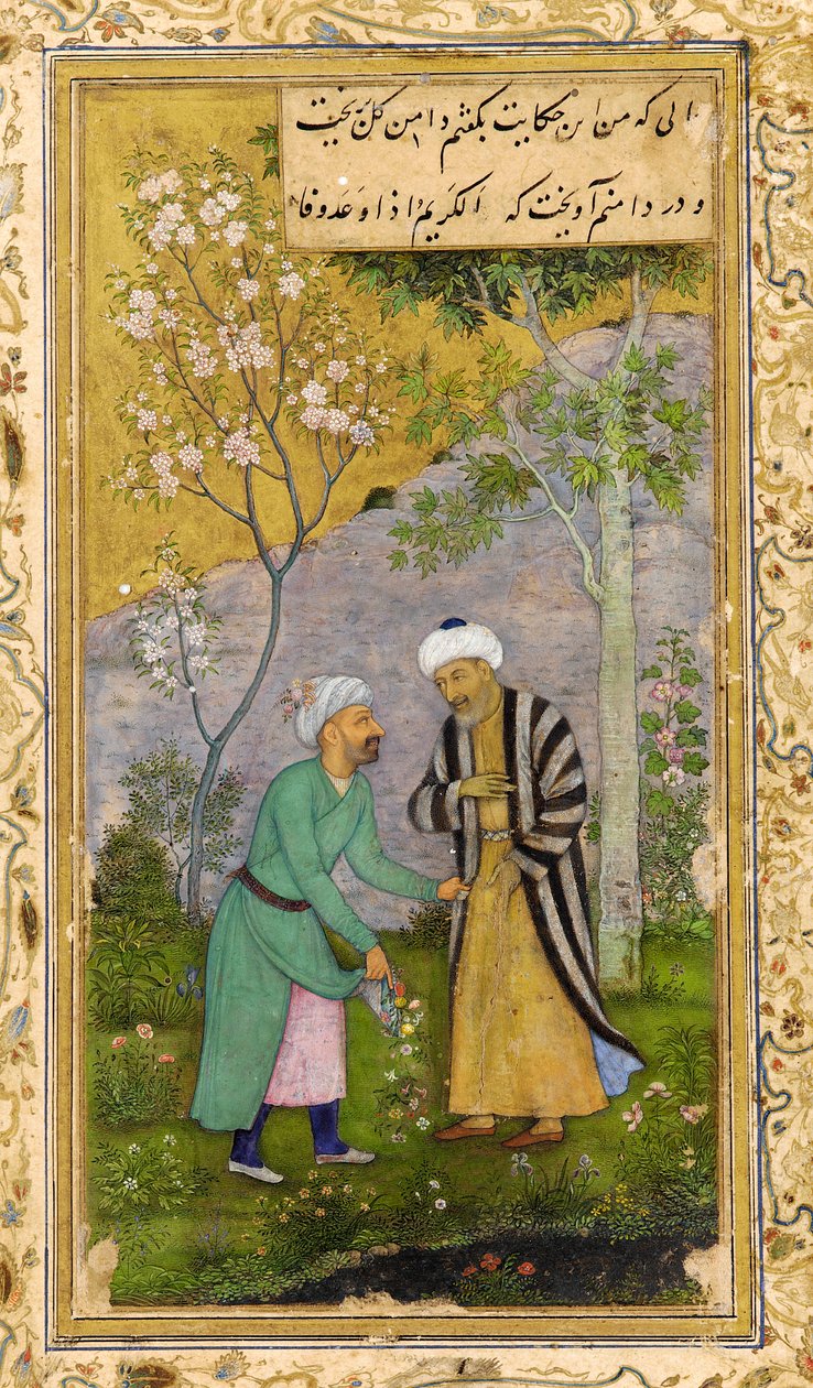 Saadi in a Rose Garden by Govardhan