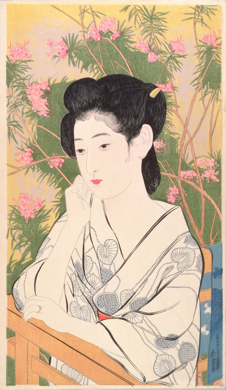 Woman at a Hot Spring Hotel by Goyo Hashiguchi