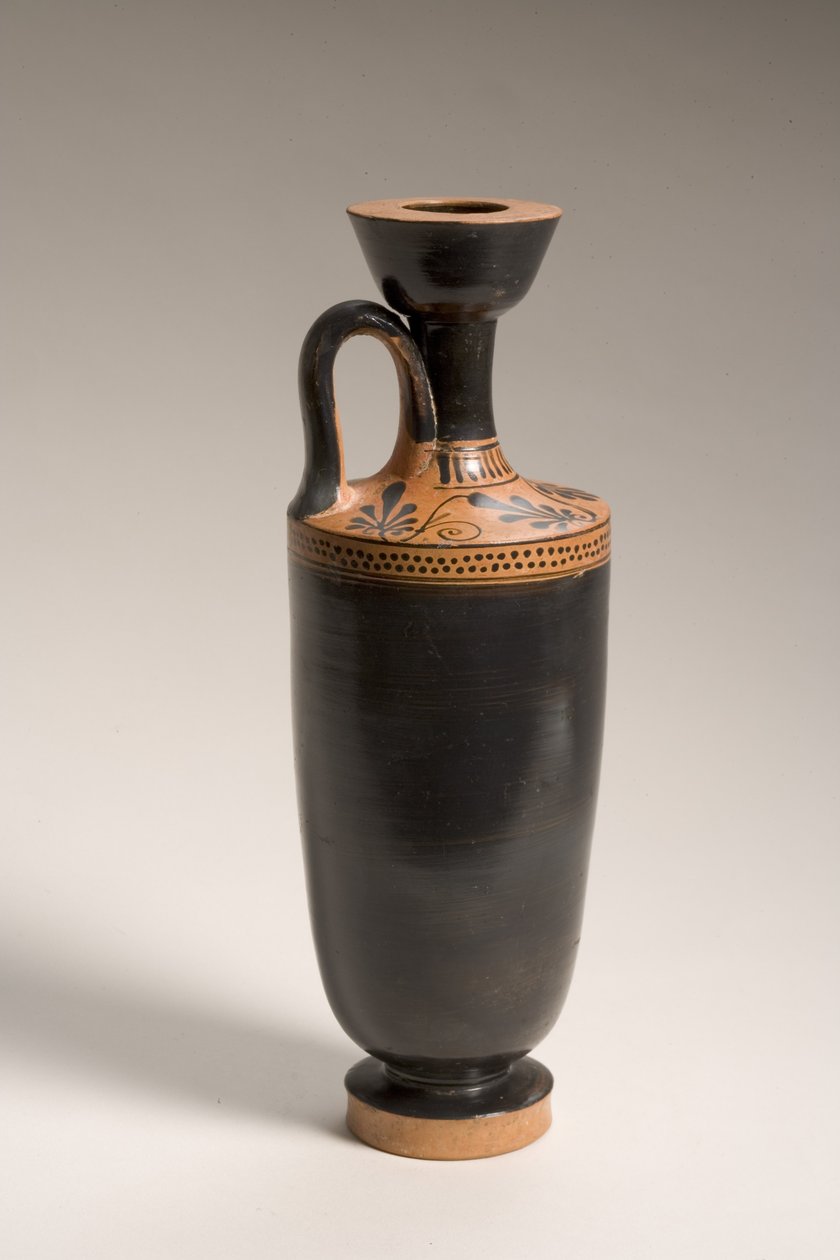 Attic black-glazed lekythos by Greek