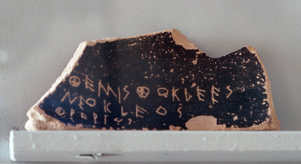 Ostrakon with the name of Themistokles, c.472 BC by Greek