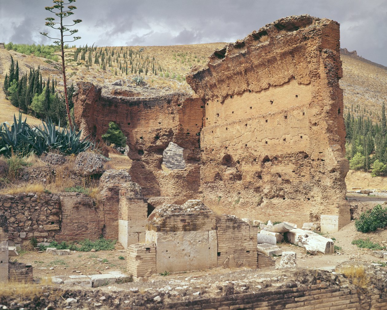 View of the baths by Greek