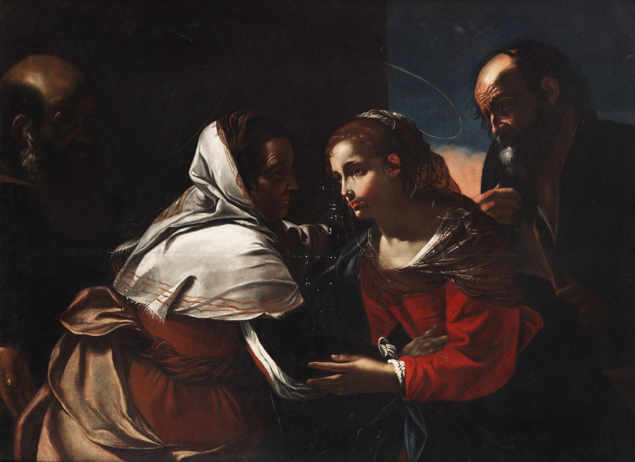 Mary and Joseph Visiting Elizabeth and Zacharias by Gregorio Preti