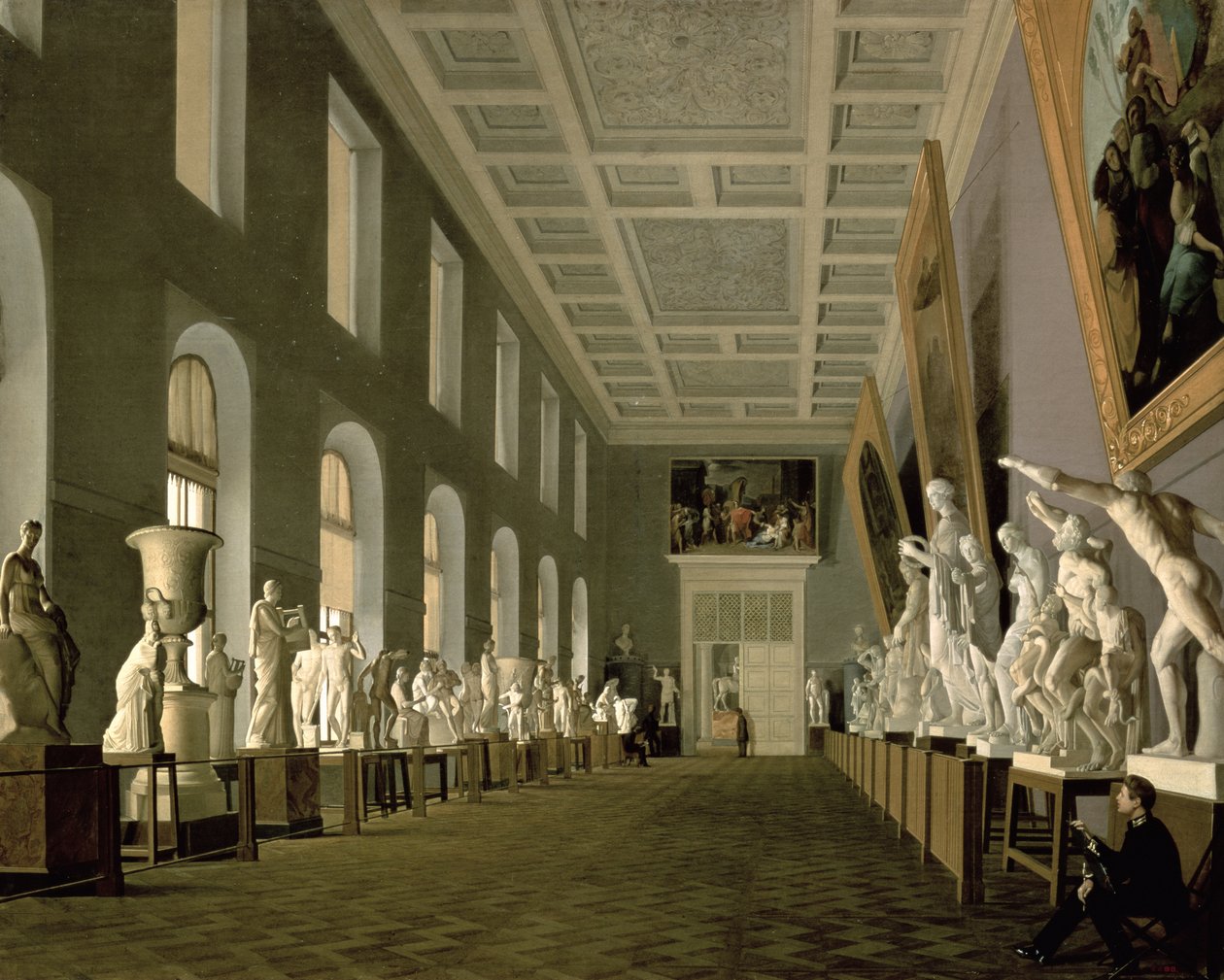 The Antiquities Gallery of the Academy of Fine Arts, 1836 by Grigory Mikhailov