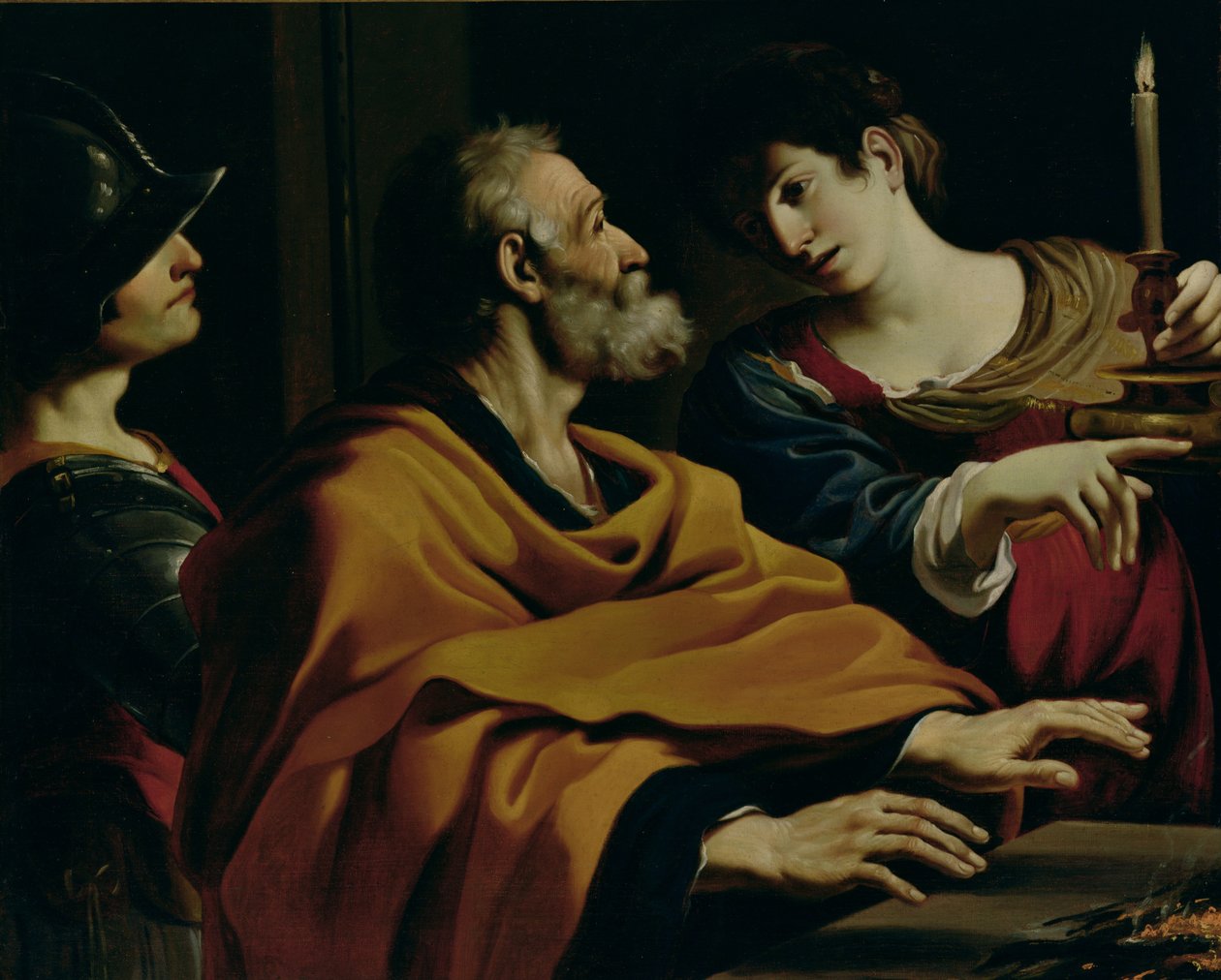 The Denial of St. Peter by Giovanni Francesco Barbieri