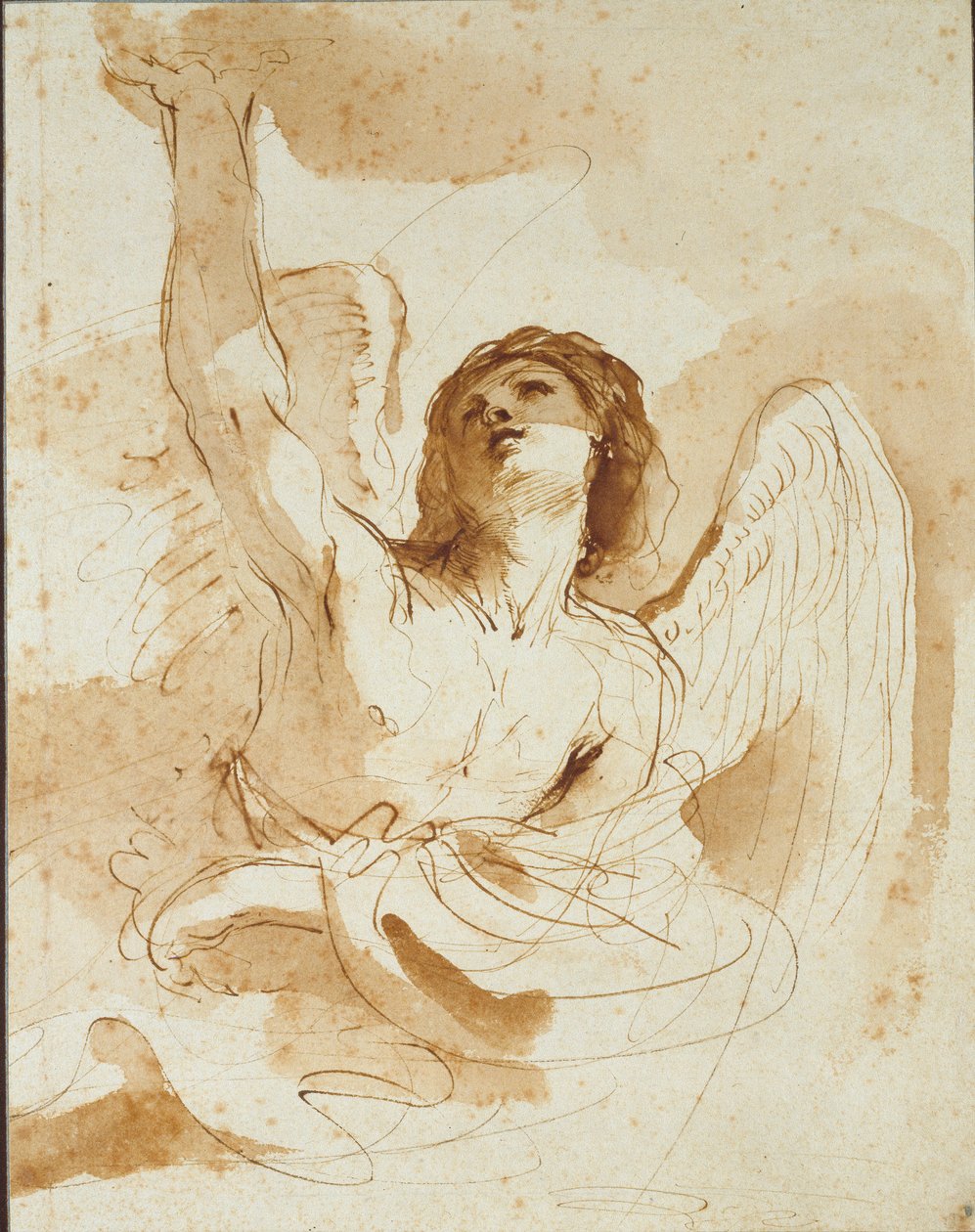 An Angel, early 17th century by Guercino