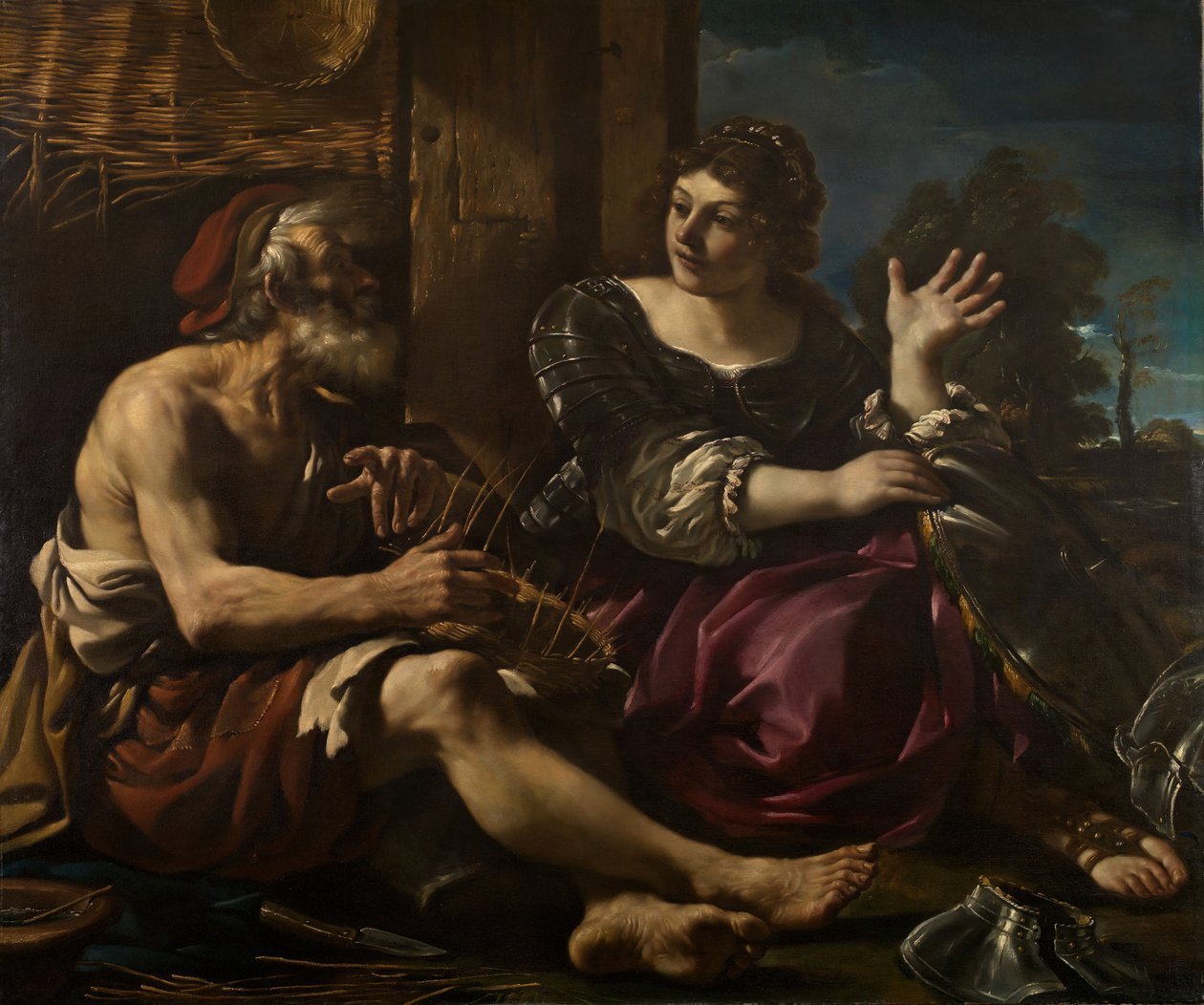 Erminia and the Shepherd by Guercino