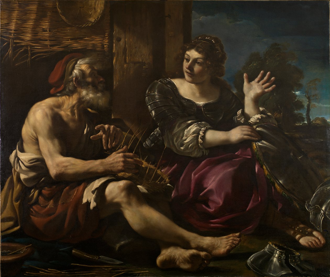 Erminia and the Shepherd by Guercino