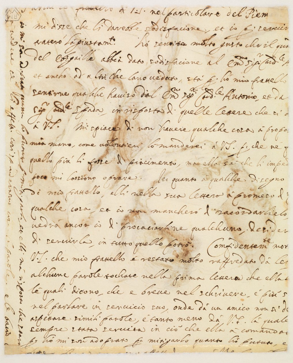 Manuscript Letter by Guercino