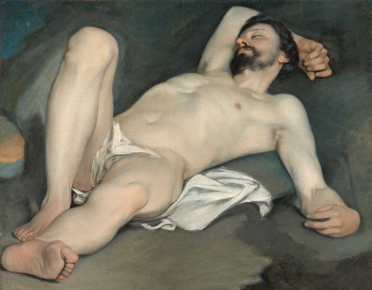 Reclining Male Nude by Guido Cagnacci