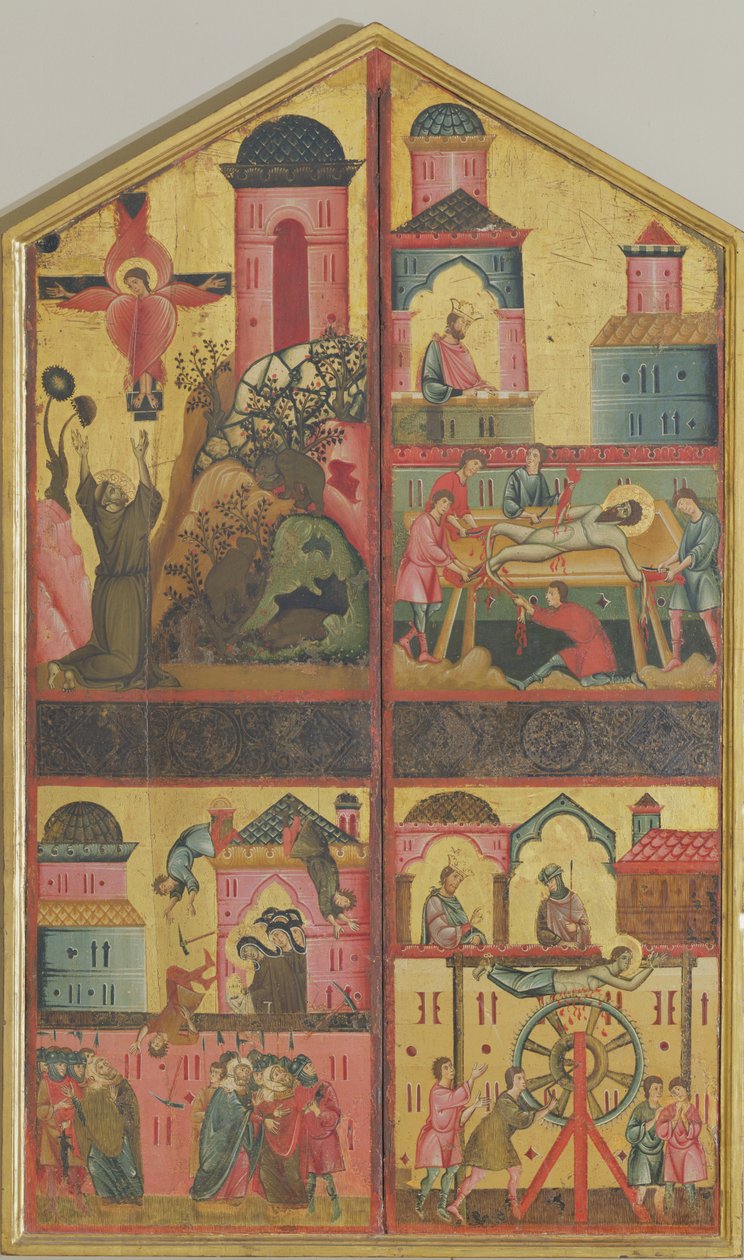 Diptych of St Claire, c.1280 by Guido da Siena