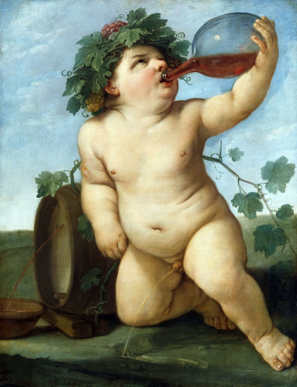 Drinking Bacchus Boy by Guido Reni