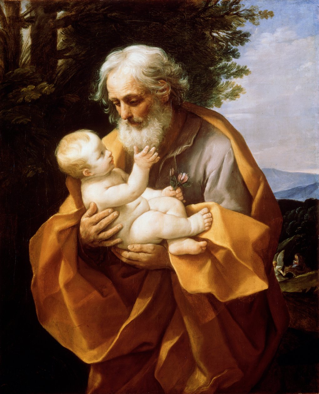 Saint Joseph with Infant Christ by Guido Reni