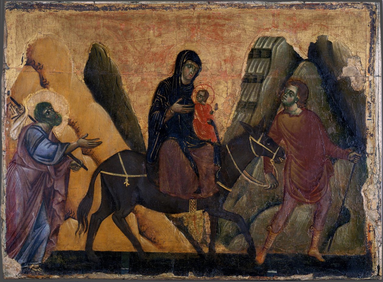 The Flight into Egypt by Guido da Siena