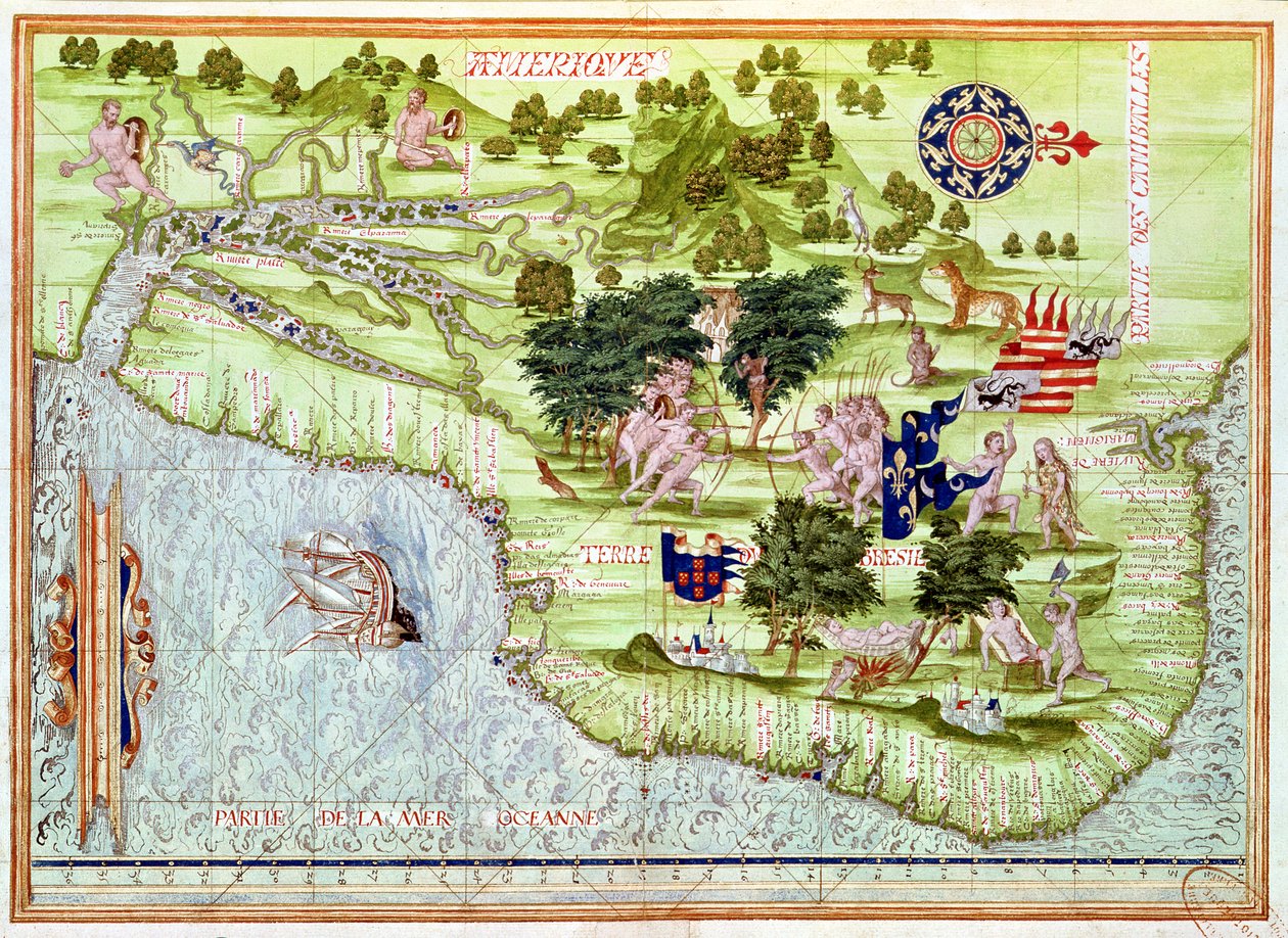 Map of Brasil, from 
