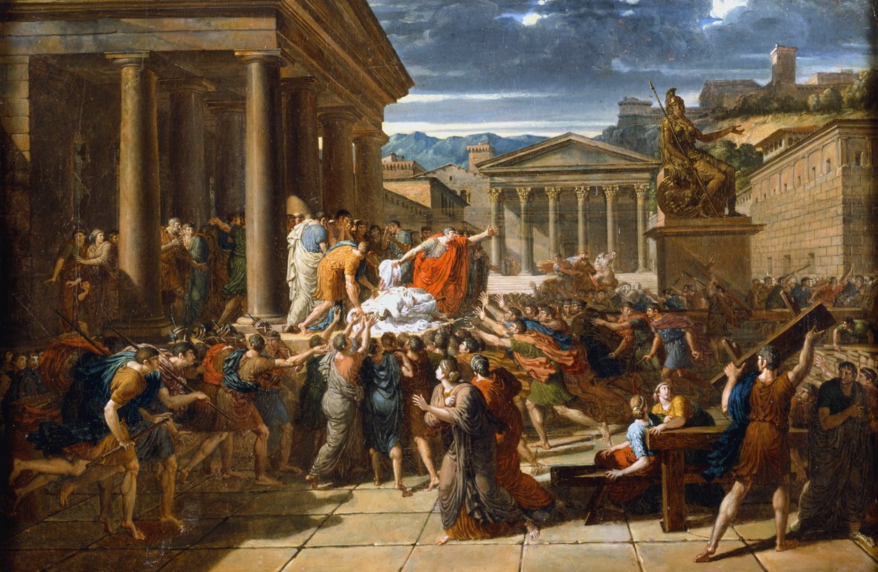 The Death of Caesar by Guillaume Lethiere