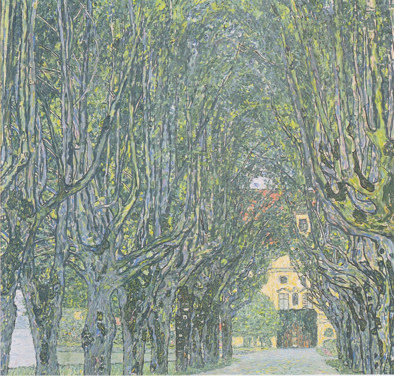 Avenue in Front of Kammer Castle by Gustav Klimt