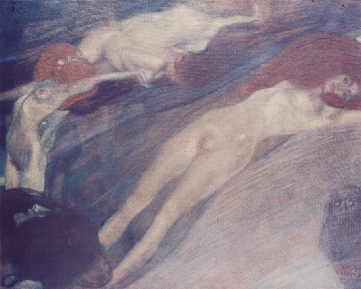 Moving Waters by Gustav Klimt