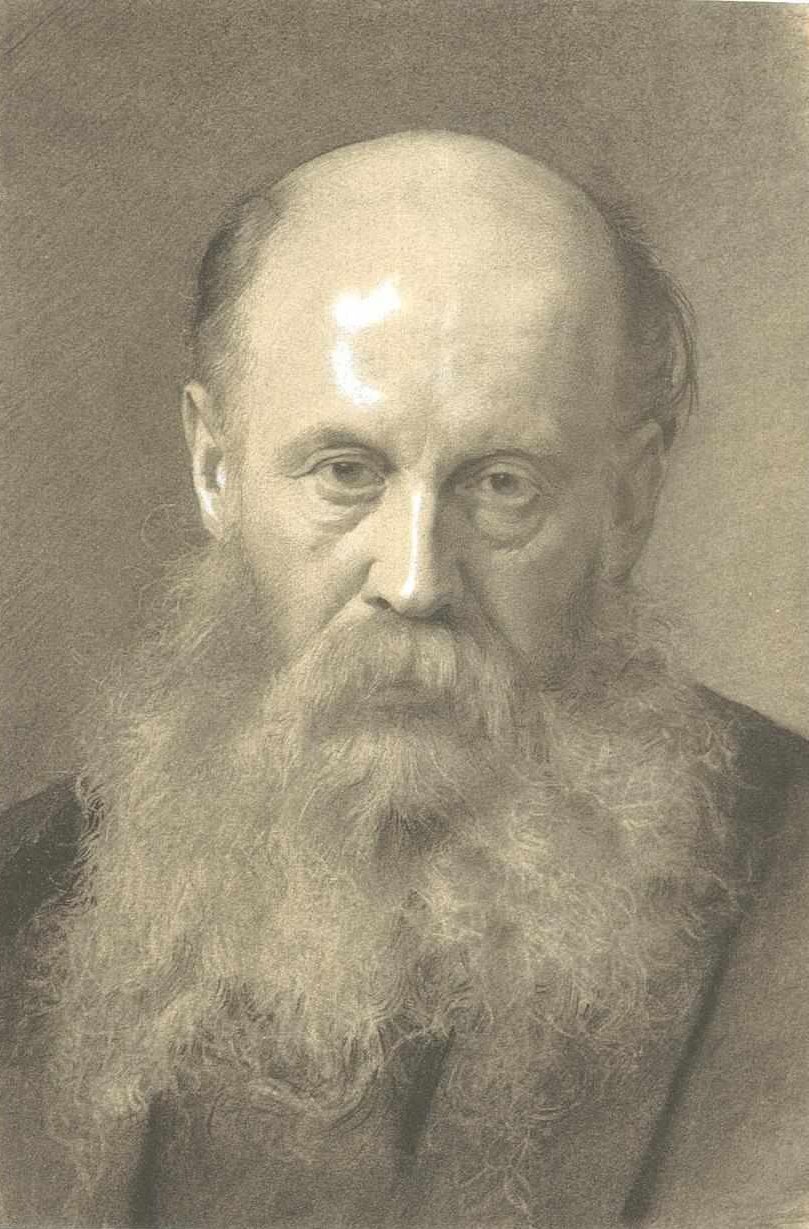 Bust of a Bearded Man from the Front by Gustav Klimt