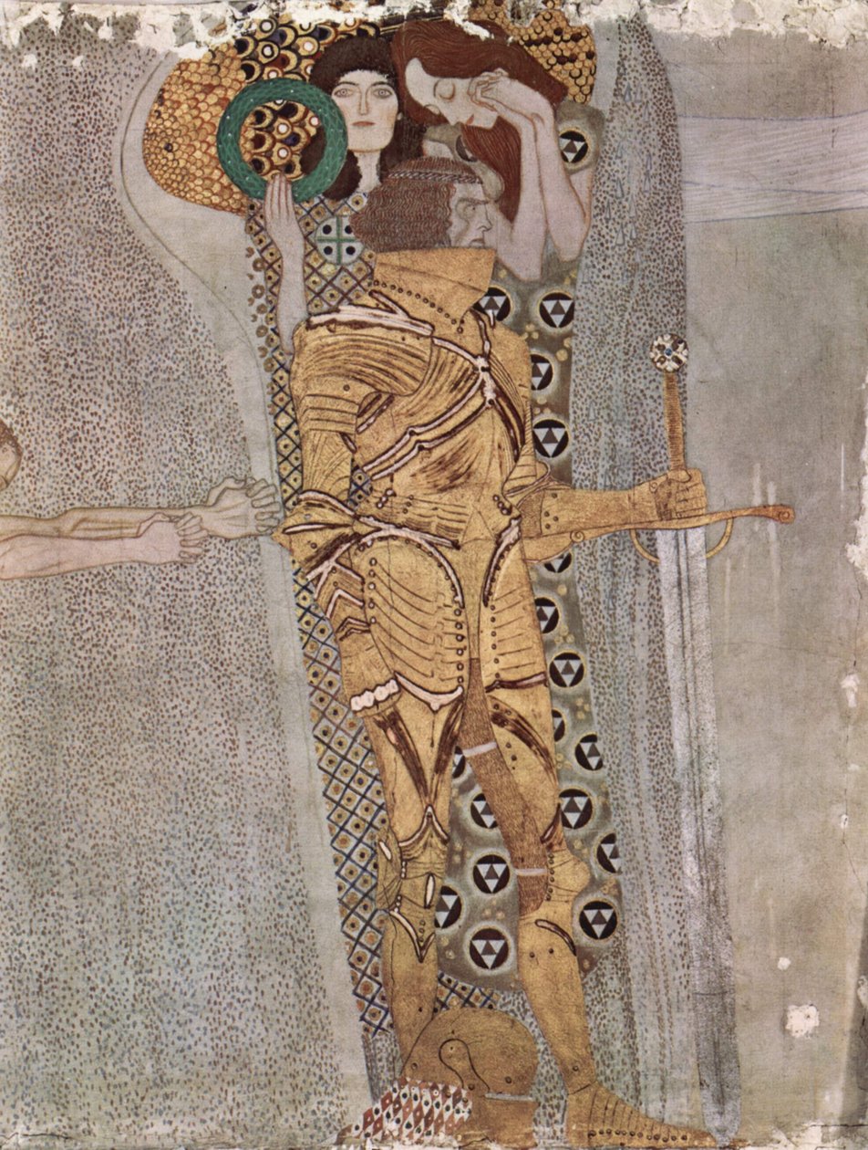 The Beethoven Frieze, Mural in the Secession Building in Vienna by Gustav Klimt