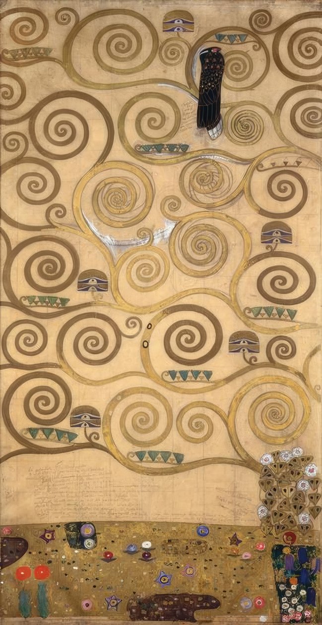 The Tree of Life (left inner part) by Gustav Klimt